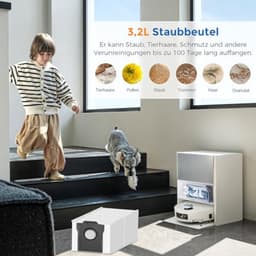 PromoHome Set van 22 accessoires voor Dreame Aqua10 Ultra Roller Complete robotstofzuiger - 2 hoofdborstels, 6 stofzakken, 2 wrijfrollen, 4 filters, 6 zijborstels, 1 reinigingsborstel — thumbnail 2