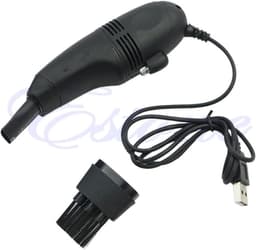 Mini USB Stofzuiger - Toetsenbordreiniger - Computer Schoonmaken - Draagbaar Ontwerp - Handheld - Zwart — thumbnail 1