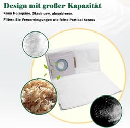 Pack of 10 SC FIS-CT 36/5 Dust Bags, Replacement Parts, SELFCLEAN Filter Bag for Festool CT 36/CTM 36 E/CTL 36 E - ShopVlot — thumbnail 1