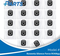 Rowenta Silence Force RO6859 Stofzakken (18 Stuks, Plus.Parts® alternatief voor ZR200540) — thumbnail 1