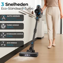 Sanovy AutoDock X28 Steelstofzuiger met Leegstation - Draadloos - Op Accu - 350W - 28Kpa - Met Opzetstukken - Draadloze Stofzuiger Zonder Zak — thumbnail 3