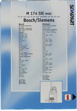 CleanBag stofzuigerzakken 12 stuks - Geschikt voor Bosch Siemens - G XL G XXL G ALL - Inclusief 2 filters - Alternatief - Maxipack - Voordeelpak — thumbnail 2