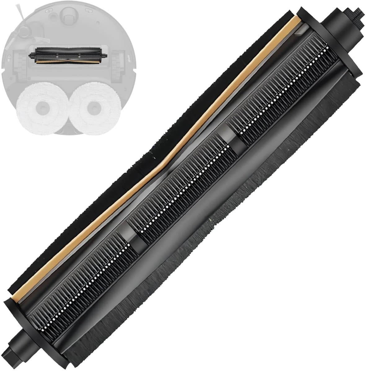 Dailygoods- Borstel voor Dreame X40 Ultra - Borstel voor L40 Ultra - Borstel voor L10s Pro Ultra - Borstel voor Mova Z50 Ultra - Borstel voor X30 Ultra - Geschikt voor meerdere modellen - Stofzuigerborstel — afbeelding 1