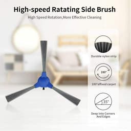 Dailygoods - Dailygoody - Vervangende onderdelen voor robotstofzuiger - Hoogwaardige borstels en filters - Duurzaam en effectief - Geschikt voor Kyvol Cybovac E20 — thumbnail 5