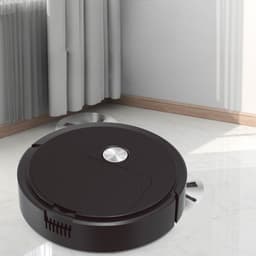 THEROB Smart robot stofzuiger (zwart) met borstels en Veegdoek. 3 in 1.Zuigen, vegen en dweilen. — thumbnail 1
