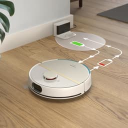 Philips HomeRun Aqua 7000 Series XU7000/02 - Robotstofzuiger met Dweilfunctie - Wit / Goud - App Connected — thumbnail 4