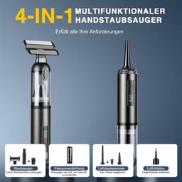 Mini Stofzuiger Draadloos - Kruimeldief - Auto Stofzuiger - Interieur — thumbnail 5