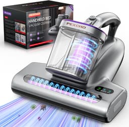 Matrasreiniger - Huisstofmijt Stofzuiger -met UV-C & 65°C Hete UV-C Licht - HEPA Filter - 15 kPa Zuigkracht - Voor Matras Bank Tapijt Meubels - Violetgrijs — thumbnail 1