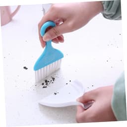 Schoonmaakborstel Stoffer Set - Bezem Blik - Bureau Opruimen - Compact Ontwerp - 65 Gram - Willekeurig — thumbnail 4
