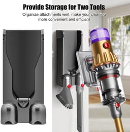 Allecto - Stofzuiger Docking Station - Oplaadstation - Lichtgewicht muurbeugel - Ruimtebesparend - Geschikt voor Dyson V12 - Hoogwaardige kwaliteit — thumbnail 4