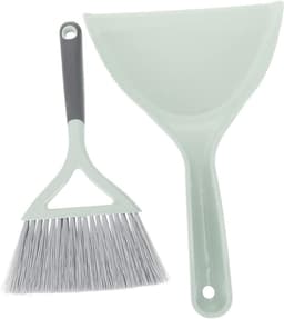 Stofblik Bezemset - Mini Veegset - Desktop Reinigen - Compact Formaat - 31X21CM - Groen — thumbnail 1