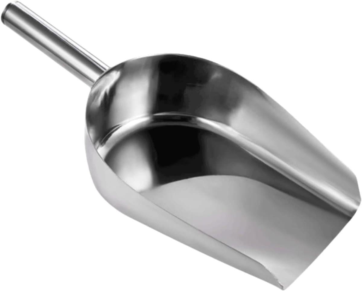 Roestvrijstalen Stoffer - Handveger Set - Vloeren Schoonmaken - Verstevigd Handvat - 24 cm Lengte - Zilver — afbeelding 1
