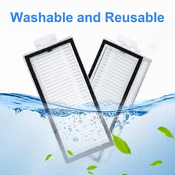 Dailygoods- HEPA-filter voor Roborock Q7 Max/Q7 Max+/Q7/Q7+/Q8 Max/Q8 Max+/Q5 Pro/Q5 Pro+ - stofzuigerfilter - reserveonderdeel - universeel - schone lucht - eenvoudig te vervangen — thumbnail 5