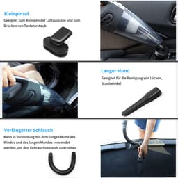 Draagbare, snoerloze stofzuiger, lichtgewicht en stil, met krachtige zuigkracht, wasbaar en gemakkelijk schoon te maken, geschikt voor thuis/kantoor/auto. — thumbnail 5