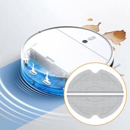 4-delige set vervangende mopdoeken, geschikt voor Dreame D9/D9 Pro/D9 Max/F9/F9 Pro/L10 Pro robotstofzuigers, wasbaar en herbruikbaar microvezelmop — thumbnail 2