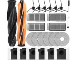 Ryoudavell - 26-delige Accessoireset voor Dreame X50 Ultra Complete / L50 Pro Ultra / X50 Master / L40s Pro Ultra / Matrix10 Ultra - 2 hoofdborstels, 6 schoonmaakdoeken, 4 HEPA-filters, 6 stofzakken en 6 zijborstels