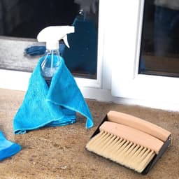 Kleine Bezem Set - Mini Veegset - Bureau Schoonmaken - Magnetische Bevestiging - Compact Formaat - Houtkleur — thumbnail 3