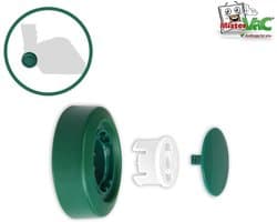 Wiel met velg - Reservewiel stofzuiger - Stofzuiger onderhoud - Specifiek voor tapijtborstel - 17 x 96 x 23 cm