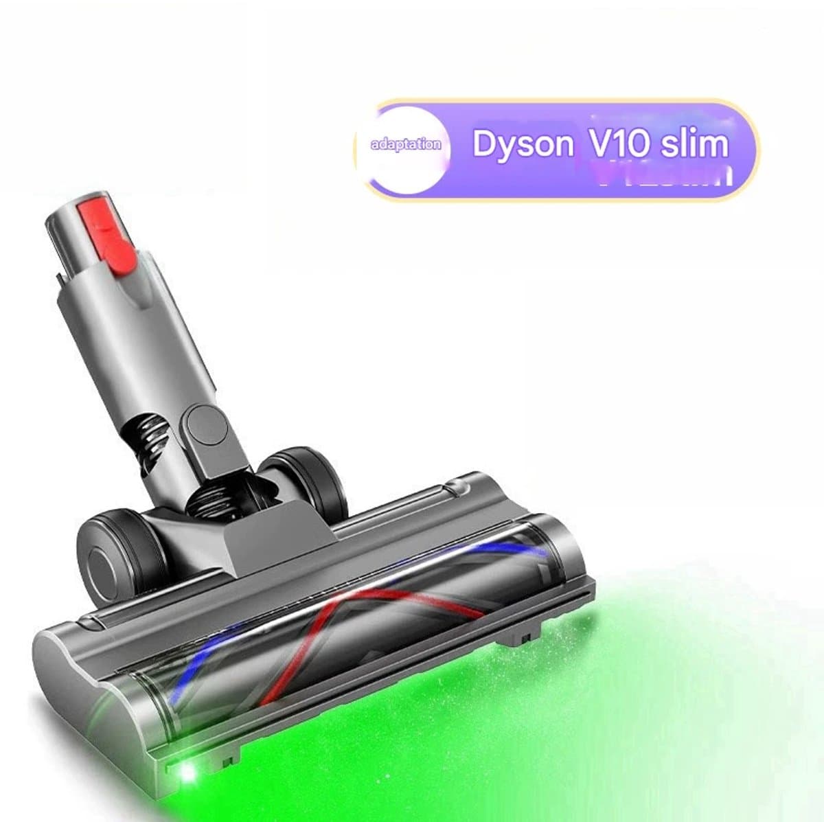 Geschikt voor Dyson V10slimV12slim stofzuiger accessoires zachte zuigerborstel voor stofzuigers vloerborstel voor stofzuigers accessoires voor vervanging, lichtgewicht vloerborstel met directe aandrijving 1 stuk — afbeelding 1