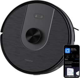 Chesto T2 Pro 3-in-1 Robotstofzuiger met Dweilfunctie – 5000 Pa - Geschikt voor Dierenharen - LDS navigatie - App-besturing — thumbnail 1