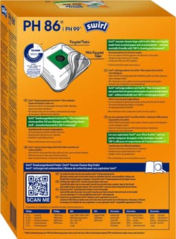 Swirl Stofzuigerzakken PH86-PH99 4 stuks — thumbnail 3