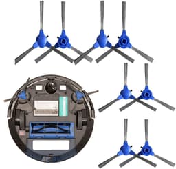 Zijborstel - Geschikt voor Eufy ROBOVAC 11S - MAX15C - 15C - MAX12 - 30 - 30C - 5C - G10 - G30 - Onderdelen Accessoires - vervanging - Reserveonderdelenset - 8 stuks — thumbnail 1