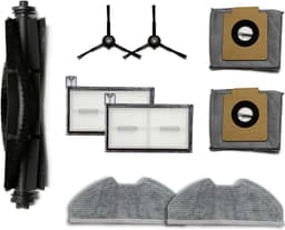 Geschikt voor Eufy X8 Pro-serie, geschikt voor de Eufy Clean X8 Pro robotstofzuiger (9-delige set - borstelrol, bezem, filter, stofzak, dweil) - Vervangende onderdelen voor robotstofzuigers — thumbnail 1