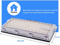 Kleanburg ® Filterset geschikt voor Miele – 2x HEPA H13 Filters + 2x Motorfilters – Vervangt Miele SF-HA50 – Classic C1, Compact C1 & C2, Complete C2 & C3, Guard S1/L1/M1 en S4000 series — thumbnail 5