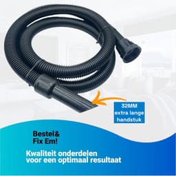 Fixem Stofzuigerslang Geschikt voor Numatic, Henry, Hetty, James, George, Charles – Slang voor Numatic Stofzuiger – 32mm – 2,5m – Universele Slang voor Numatic – Hoge Kwaliteit Zuigslang — thumbnail 5