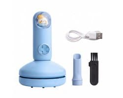 Sogiol® Draadloze mini-bureaustofzuiger - Oplaadbare bureaustofzuiger voor het reinigen van toetsenborden en ander stof - Draagbaar - Blauw