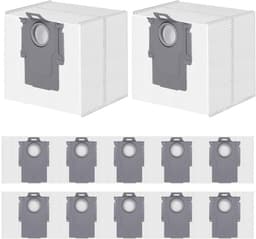 12 Stuks Stofzakken voor Roborock S8+/S8 Pro Ultra/S7 MaxV Ultra/Q7 M5+/L5+/Max+/Q8 Max+/Q5 Pro+/Q5 Max+/Q10 S5+/X5+ Stofzuiger- Reservezak - Accessoires -Stofzuigerzakken- Reserveonderdelen — thumbnail 1