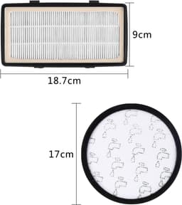 Set van 2 Rowenta Compact Power Cyclonic Filter Vervangende Filter Accessoires ZR006001-Professioneel filterpapier met siliconen afdichting, Hoogwaardig milieuvriendelijk materiaal-Verwijdert 99,98% stof-Geschikt voor RO7681EA & Silence Force modelle — thumbnail 3