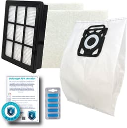 Multaparts® stofzuiger-APK set geschikt voor Nilfisk Elite serie | Complete onderhoudsset met stofzuigerzakken (10 x), motorfilter (2 x), HEPA filter, geursticks (5 x), APK-checklist & APK-sticker | Maak je stofzuiger weer als nieuw — thumbnail 1