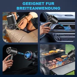 Handstofzuiger draadloos 18000PA - 3 snelheden - Elektrische stofblazer - Autostofzuiger — thumbnail 4