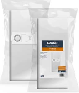 SQOON® Stofzuigerzakken geschikt voor Festool Mini / Midi 2 (vanaf 2019) – Fijnstof geschikt – 5 stuks — thumbnail 2