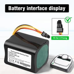 ANTIEE Batterij met 5600 mAh vervanging voor Vorwerk VR200 Vacuum Cleaner, draadloze stofzuiger Total Clean accu 14,4 V - ShopVlot — thumbnail 2