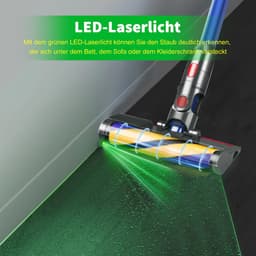 Vervangende Microfiber Rollerborstel voor Draadloze Stofzuiger met LED Laserlamp — thumbnail 3