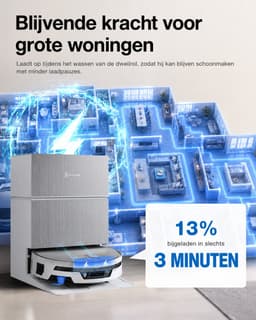 Ecovacs Deebot X12S Pro Omni - Robotstofzuiger Met Dweilfunctie - 27.000 Pa - 63°C Warm Water - Omni Station - AIVI 3D 4.0 - Wit - 1000ml Schoonmaakmiddel — thumbnail 5