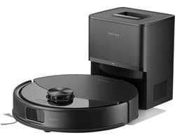 Roborock Q10 S5+ Robotstofzuiger en Dweil met Zelflediging-Zuigkracht van 10000 Pa-Vibrerende dweilpads-Handsfree Reinigen tot 7 Weken-Dubbel Anti-klitontwerp-Automatisch dweilen-Obstakelvermijding-Zwart-S8 Plus Upgrade