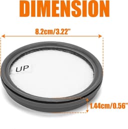 3 stuks wasbare filtervervanging - geschikt voor Jimmy B505 - B506 - BX5 - B6 - B603 - B6 Pro - B603 Pro - B605 - BX6 - BX6 Pro - B801 - B706 stofzuigeraccessoires — thumbnail 2