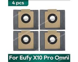 Stofzakken 4-pack – Compatibel met Eufy X10 Pro Omni – Vervangende stofzuigerzakken