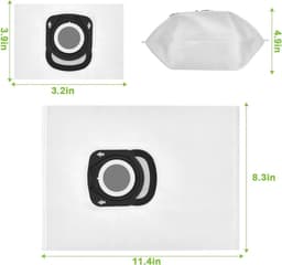 15 stuks Vervangende filterzakken - voor robotstofzuigers -compatibel met Rowenta ZR200520/540/720/ZR200540/ZR200720/RO64xx/RO63xx/RO68xx/RO39x — thumbnail 4