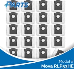 Mova RLP53HE Stofzakken (20 Stuks, Plus.Parts® alternatief voor RDB8) — thumbnail 1