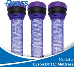 Dyson DC33c Mattress Filters (3 Stuks, Plus.Parts® alternatief voor 923413-01) — thumbnail 1