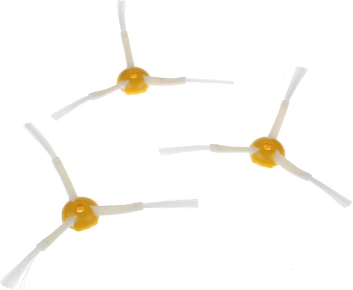 Universeel - geschikt voor iRobot - Borstel - zijdelings met 3 armen - kit van 3 stuks - 0047128 — afbeelding 1