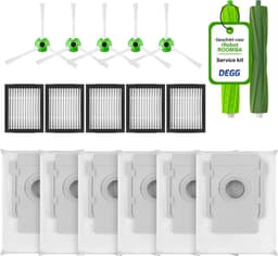 DEGG® - Onderhoudspakket XXL - Geschikt voor iRobot Roomba - 6x Stofzuigerzakken - 5x Hepa filter - 5x Zijborstel - 2x Roller - Geschikt voor iRobot Roomba Onderdelen - i7 i7+ i3 i3+ i4 i4+ i5 i5+ i6 i6+ i8 i8+ E5 E6 E7 — thumbnail 1