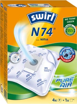 Swirl N74 stofzuigerzakken - 4 stuks + 1 filter - geschikt voor Nilfisk Select Power Elite Classic Comfort Energy Superior P10 P12 P20 P40 Animal Life — thumbnail 3