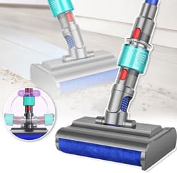 Stofzuigerborstel Met Groene LED-Verlichting - Geschikt Voor Dyson V7 V8 V10 V11 V15 - Anti-Klit Nylon Borstelharen Gemakkelijk Schoon Te Maken En Wasbaar - Ideaal Voor Dierenharen En Stof Op Harde Vloeren — thumbnail 1
