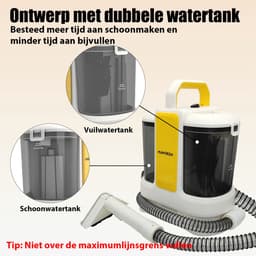 18 kPa tapijt- en meubelreiniger - Vlekkenreiniger voor tapijt, trap, bank en auto - Inclusief accessoires — thumbnail 5