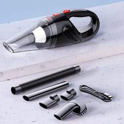 Draadloze Handstofzuiger - Compacte Stofzuiger - Auto en Huis Reinigen - Snel Opladen - 4000 kpa - Zwart — thumbnail 4